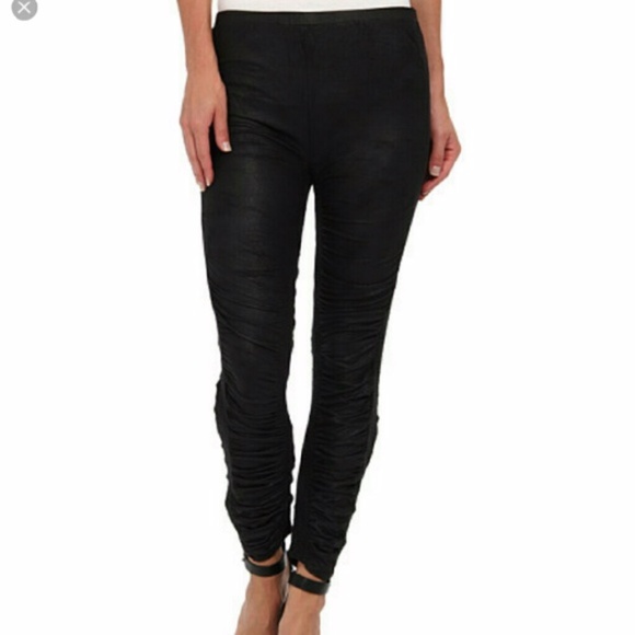 Free People Pants - Free People Black Ruched Legging Pant XS